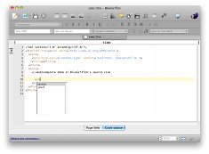 Autocompletion in source view