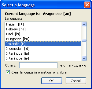 Language management